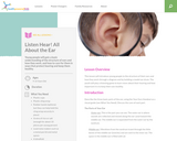 Listen Hear! All About the Ear!