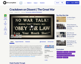 Crackdown on Dissent | The Great War