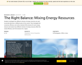 The Right Balance: Mixing Energy Resources