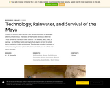 Technology, Rainwater, and Survival of the Maya