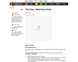 Flip Flop-Matching Cards