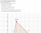 Area of Triangle Using Distance Formula