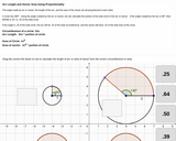 Circles: Arc Length and Sector Area Proportionality