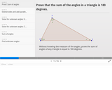 Proof: Sum of Angles of Triangle