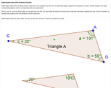 Triangle Similarity using AAA