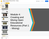 #GoOpen Module 4 - Creating and Mixing Open Educational Resources (Part 1 - Mixing)