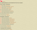 Plate Tectonic Animations