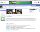 Creating Effective Web-based Learning Resources in the Geosciences