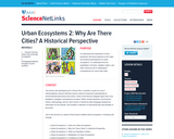 Urban Ecosystems 2: Why Are There Cities? A Historical Perspective