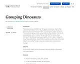 Grouping Dinosaurs