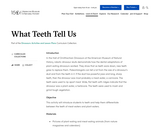 What Teeth Tell Us