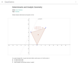 Determinants and Analytic Geometry