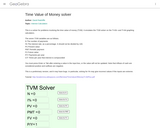 Time Value of Money solver