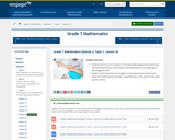 Finding the area of regions in the plane with polygonal boundaries by decomposing the plane into triangles and quadrilaterals: Grade 7 Mathematics Module 3, Topic C, Lesson 20