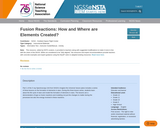 Fusion Reactions: How and Where are Elements Created?