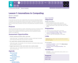 CS Discoveries 2019-2020: Physical Computing Lesson 6.1: Innovations in Computing