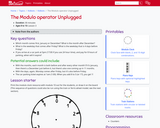 The Modulo operator Unplugged (Ages 8-10)