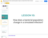 Unit 1, Lesson 10 Slides 1-20: How does a bacterial population change in a simulated infection?
