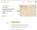 50 Core Documents That Tell America's Story