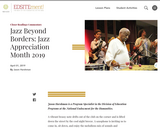 Jazz Beyond Borders: Jazz Appreciation Month 2019