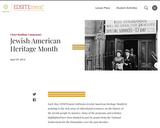 Jewish American Heritage Month