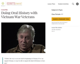 Doing Oral History with Vietnam War Veterans