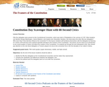 Constitution Day Scavenger Hunt with 60-Second Civics