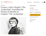 Lesson 3: Kate Chopin's "The Awakening": Searching for Women & Identity in Chopin's "The Awakening"
