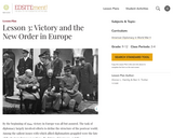 Lesson 3: Victory and the New Order in Europe