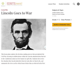 Lincoln Goes to War