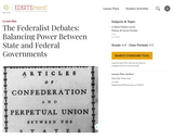 The Federalist Debates: Balancing Power Between State and Federal Governments