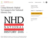 Using Historic Digital Newspapers for National History Day