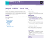 Hour of Code 1.6: MINECRAFT Hour of Code