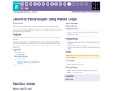 CS Fundamentals 5.12: Fancy Shapes using Nested Loops