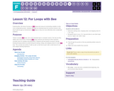 CS Fundamentals 6.12: For Loops with Bee