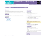 CS Fundamentals 7.5: Programming with Harvester