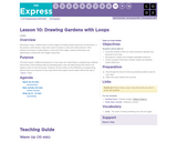 CS Fundamentals 7.10: Drawing Gardens with Loops