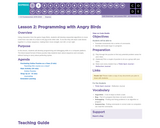 CS Fundamentals 8.2: Programming with Angry Birds