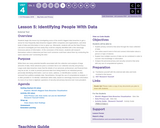 CS Principles 2019-2020 4.5: Identifying People With Data