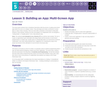 CS Principles 2019-2020 5.3: Building an App: Multi-Screen App