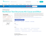 Nonfiction Text Structures Part 2: Cause & Effect