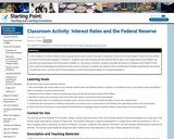 Classroom Activity: Interest Rates and the Federal Reserve