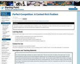 Perfect Competition (Context Rich Problem)