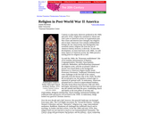 Religion in Post World War II America