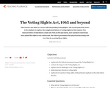 The Voting Rights Act, 1965 and Beyond