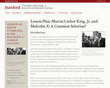 Martin Luther King, Jr. and Malcolm X: A Common Solution?