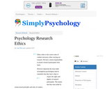 Pyschology Research Ethics