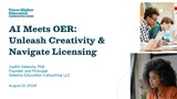 AI Meets OER: Unleash Creativity & Navigate Licensing