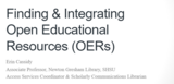 Finding and Integrating OERs