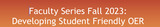 Faculty Professional Development Series: Student Friendly OER